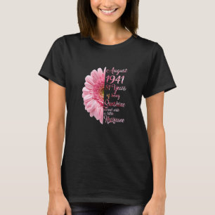 T-shirt Femmes Août Fille 1941 81e Anniversaire 81 Ans O