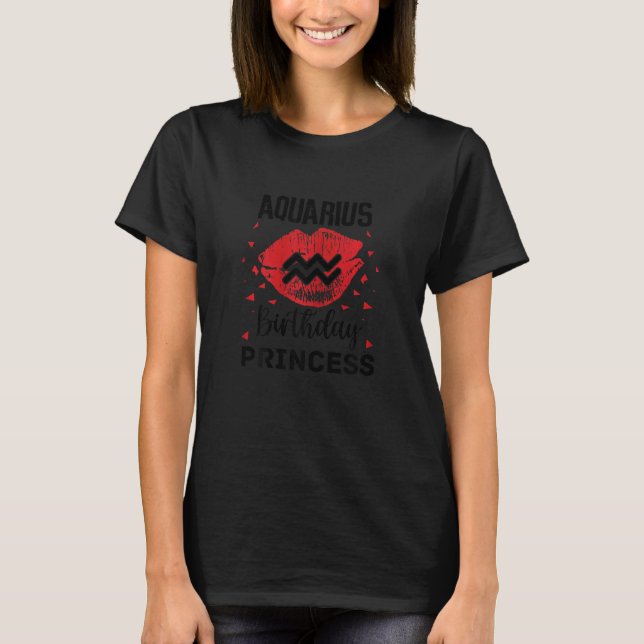 T-shirt Femmes Aquarius Anniversaire Princesse 1 (Devant)