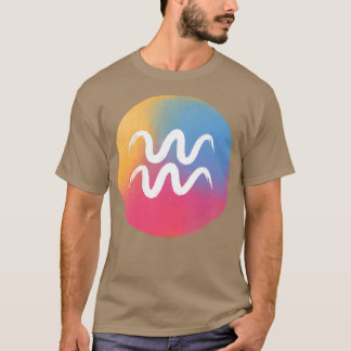 T-shirt Femmes Aquarius Zodiac Horoscope Astrologie Backpr
