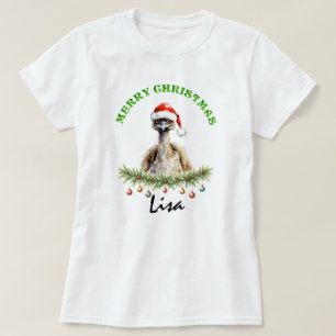 T-shirt Femmes assorties Animaux Oz Noël Émeu