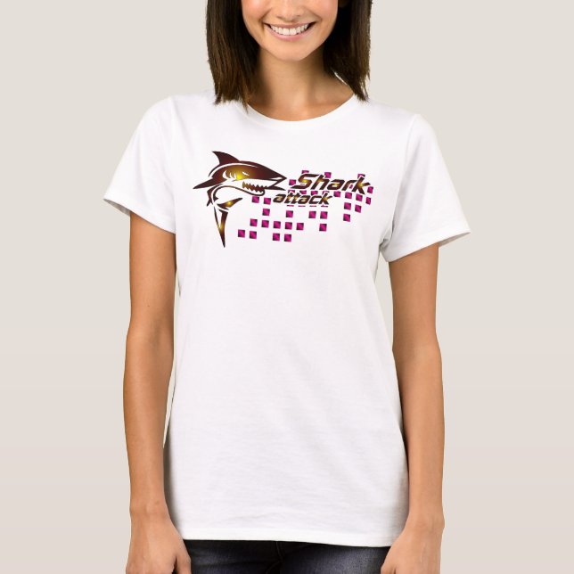 T-shirt Femmes attaquées par des requins (Devant)