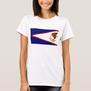 T-shirt femmes avec drapeau des Samoa américaines