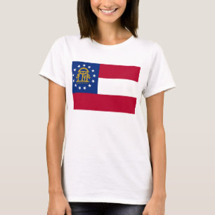 T-shirt femmes avec le drapeau de l'Etat de Géorgi
