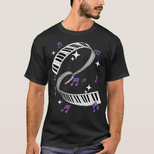 T-shirt FEMMES Awesome Piano Player Cadeau Piano Clavier M