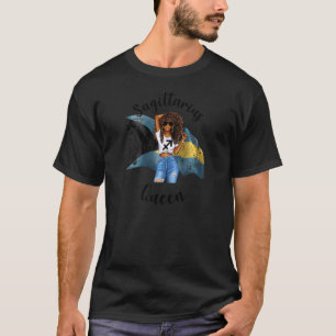 T-shirt Femmes Bahamas Sagittarius Queen Afro Hair Africai