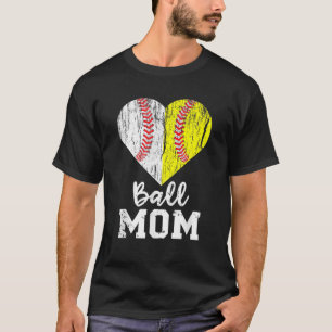 T-shirt Femmes Ball Maman Baseball Softball Mama Équipe Sp