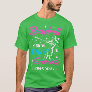 T-shirt Femmes Baseball Ou Bows Grammie Vous Aime Genre R