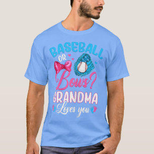 T-shirt Femmes Baseball Ou Bows Grand-mère Vous Aime Genre