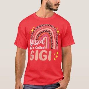 T-shirt Femmes Béni D'Être Appelé Gigi Fête Des Mères Rain