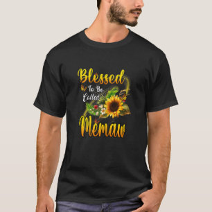T-shirt Femmes Béni D'Être Appelé Mémaw Tournesol Mère
