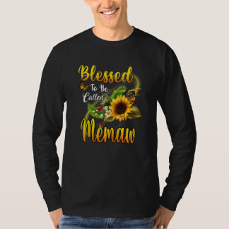 T-shirt Femmes Béni D'Être Appelé Mémaw Tournesol Mère