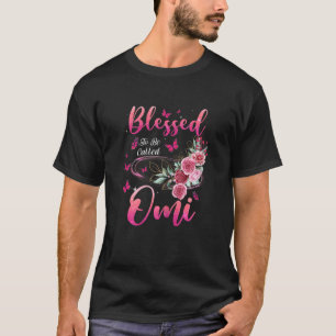 T-shirt Femmes Béni D'Être Appelé Omi Mignonnes Filles Fem