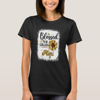 T-shirt Femmes Béni D'Être Appelée Mimi Mère Tournesol
