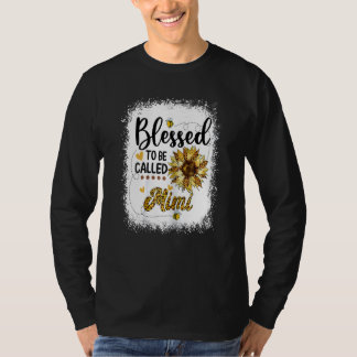 T-shirt Femmes Béni D'Être Appelée Mimi Mère Tournesol
