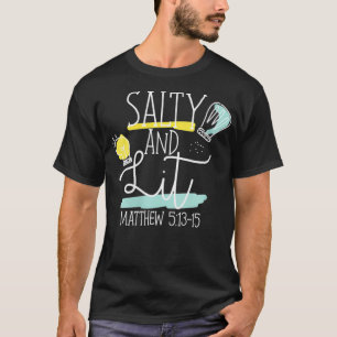 T-shirt Femmes Bible Chrétienne Verse Salty Et Lit Matthew