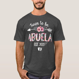 T-shirt Femmes Bientôt Être Abuela Est 2023 Grossesse Anno