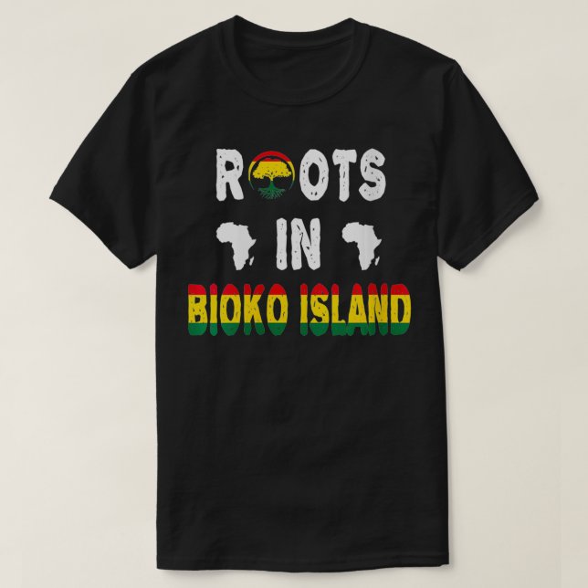 T-shirt Femmes Bioko Island Diaspora africaine Ancêtre ADN (Design devant)