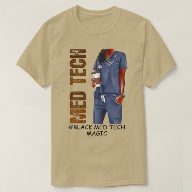 T-shirt Femmes Black MED Tech Femmes Prière Mois MED Tech  (Design devant)