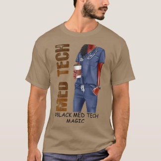 T-shirt Femmes Black MED Tech Femmes Prière Mois MED Tech