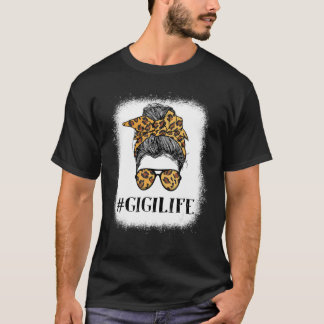 T-shirt Femmes Bleached Gigi life Messy Bun Empreinte de l