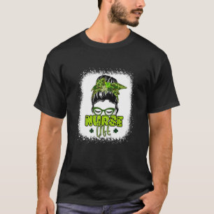 T-shirt Femmes Bleached Nurse Vie Messy Cheveux Leopard Fu