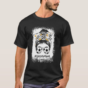 T-shirt Femmes Bleached Soccer Maman Messy Bun Soccer 4