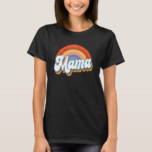 T-shirt Femmes Boho Arc-en-ciel maman maman maman maman ma