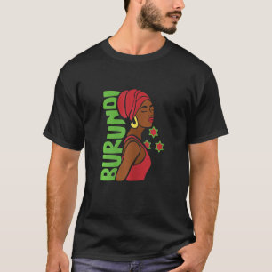 T-shirt Femmes Burundi Drapeau burundais Traditionnel afri