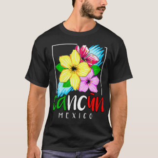 T-shirt Femmes Cancun Mexique Souvenir Cadeau Spring Break