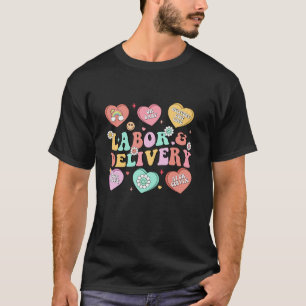 T-shirt Femmes Candy Coeur Travail et livraison Infirmière