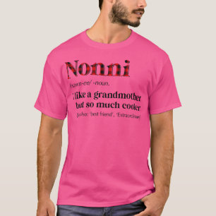 T-shirt Femmes Caro rouge Nonni Comme grand-mère mais So M