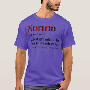 T-shirt Femmes Caro rouge Nonno Comme une grand-mère mais 