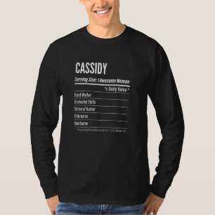 T-shirt Femmes Cassidy Éléments nutritifs Taille de servic