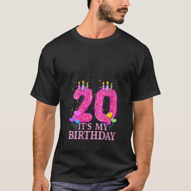 T-shirt FEMMES C'est mon 20e anniversaire Doux beigne Joye (Devant)