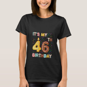 T-shirt FEMMES C'est mon 46e anniversaire Donut 46 ans Bi