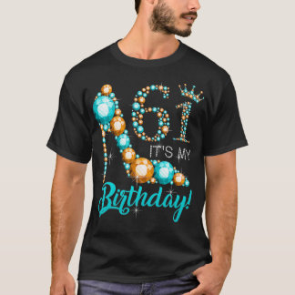 T-shirt Femmes C'est mon 61e cireur Happy 61e anniversaire