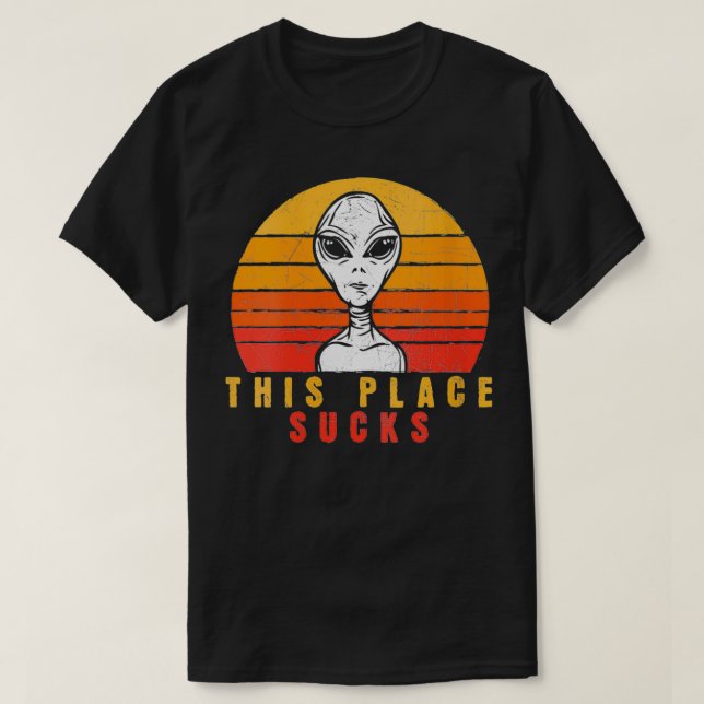 T-shirt Femmes Cet Endroit Sucre Drôle Alien Mème Nouveaut (Design devant)