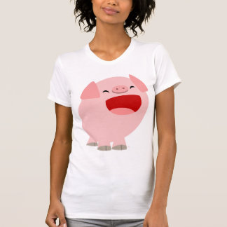 T-shirt Femmes chanteuses de porc de bande dessinée
