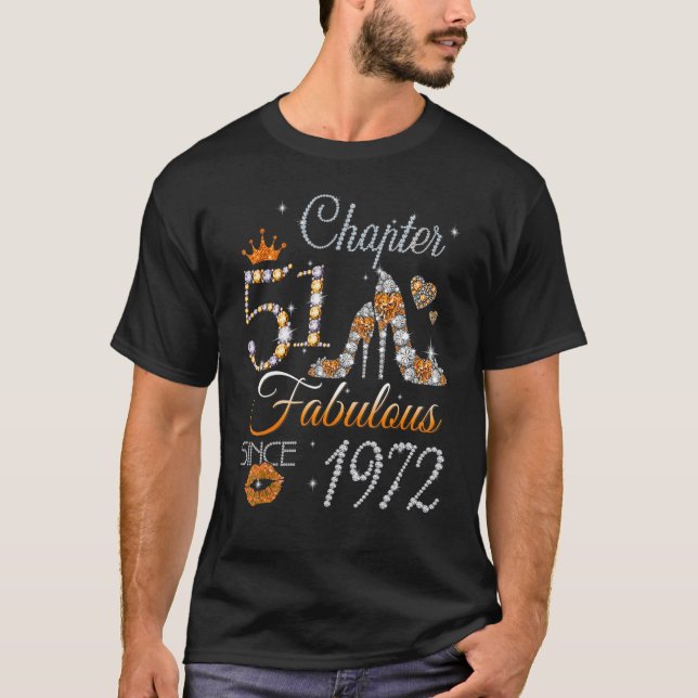 T-shirt Femmes Chapitre 51 EST 1972 51 ans 51e naissance (Devant)