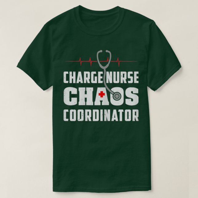 T-shirt Femmes Charger Infirmière Chaos Coordonnateur Funn (Design devant)