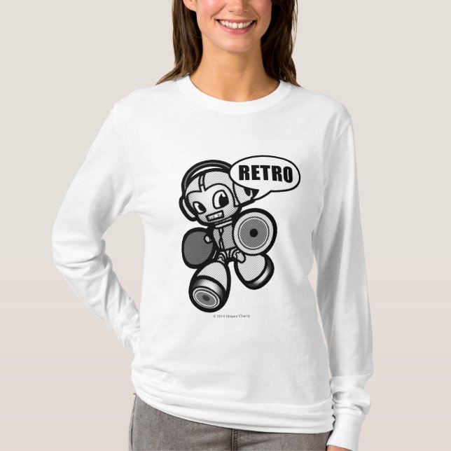 T-shirt Femmes - chemise de Bot de haut-parleur (Devant)