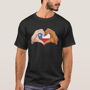 T-shirt Femmes Chili Hommes Drapeau Chilien Patriotique Dr
