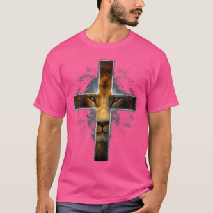 T-shirt Femmes Christian Jésus Lion De Tribe Juda Croix G