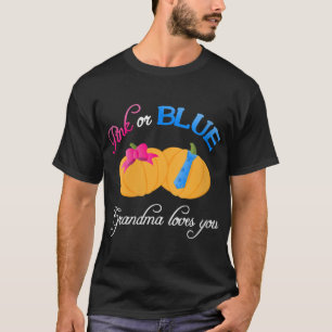 T-shirt Femmes Citrouille Genre Révéler Grand-mère vous ai
