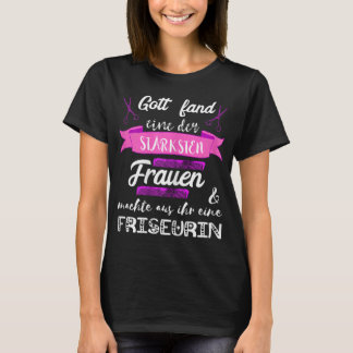 T-shirt Femmes Coiffeuse Barber Coiffeuse Styliste Salon C