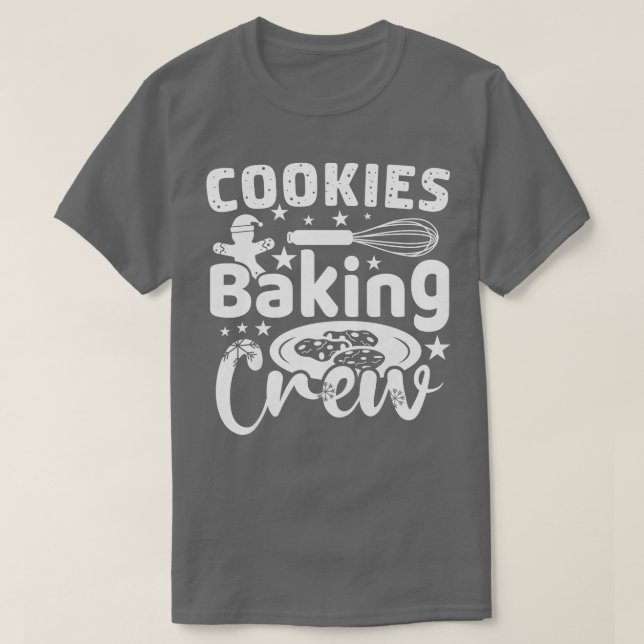 T-shirt FEMMES Cookies de Noël Cuisine Équipage de cuisson (Design devant)