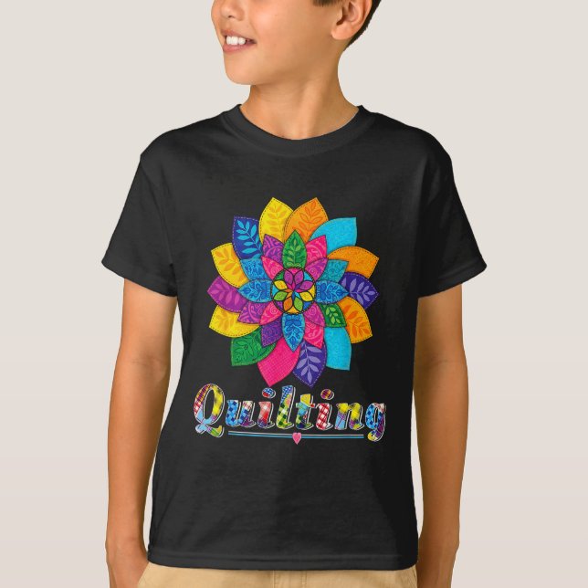 T-shirt Femmes Cool Couture Patchwork Amour Modèles De Cou (Devant)
