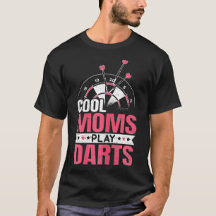 T-shirt Femmes Cool Moms Jouer des fléchettes Fête des mèr