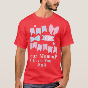 T-shirt Femmes Cravate Bow Ou Bow Votre Maman Vous Aime Ge