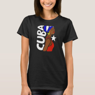 T-shirt Femmes Cuba Havanna Drapeau cubain Souvenir des Ca